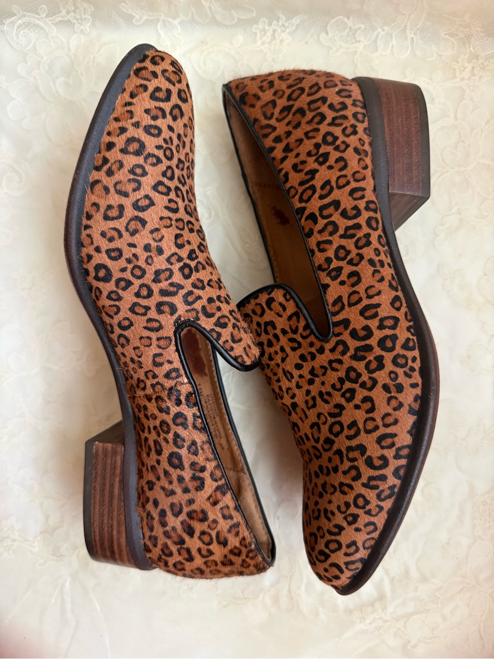Söfft Leopard Print Slip-On Loafers in Brown and Black 7.5 Quiet Luxury Flats - Picture 13 of 13